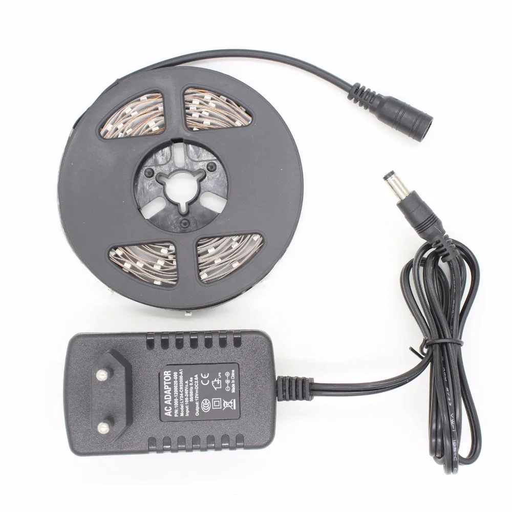 

Bright led strip SMD3528 combo 12V2A adapter 12V input White 6000K Warm White 3000K 5m 10m Flexible led tape home decoration