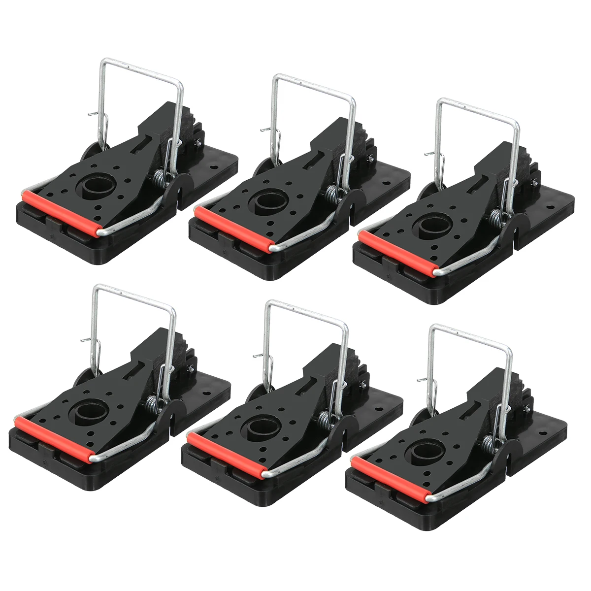 6Pcs Small Heavy Duty Rat Catcher Home Mouse Mice Rat Trap Set Easy Reusable Bait Pest Catcher Killer House Garden Tool