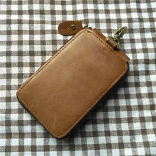 Заводская Новая мужская сумка, Женская Роскошная сумка для ключей, сумка для карт, набор для карт, crazy horse, кожа, верхний слой, Воловья кожа, 4022