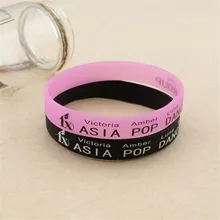 Corée POP FX f (x) Victoria Luna Krystal De Silicium Bracelets Pour Femmes Hommes Bijoux Bracelet Bracelets B074
