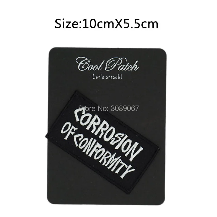 

4" Corrosion of Conformity Music Band Embroidered IRON On Patch APPLIQUE Heavy Metal Rock Punk Badge