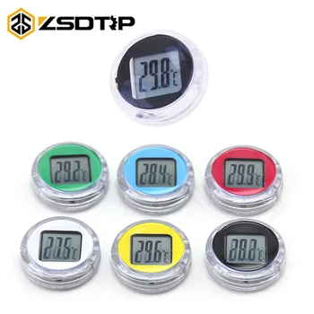 

ZSDTRP Motorcycle Electronic Temperature Watch Gauge Stick-on Digital Thermometer for ATV Motocross Clocks Watch