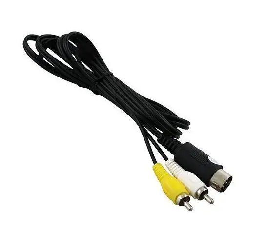 AV RCA Audio Video TV Adapter Cable for Sega Genesis 1 Mega Drive