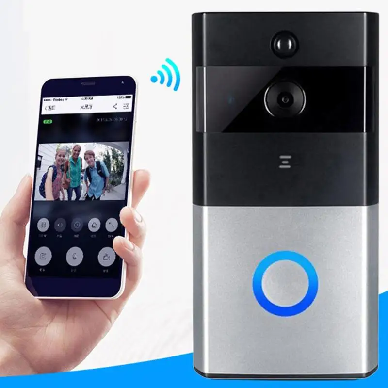 

Smart WiFi Video IP Camera Doorbell Visual Intercom Alarm Security Cam Ring Door Wall Remote Active Wake Up Wireless Connection