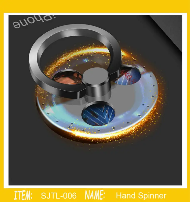 

Hand Spinner 360 Degree Metal Finger Ring Stand Holder For iPhone Samsung Smart Phone MP3