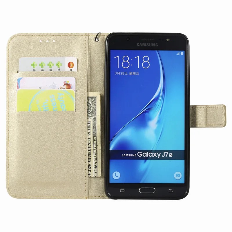 Для samsung Galaxy J7 чехол из искусственной кожи с откидной Чехол для телефона с рисунками Капа samsung Galaxy j7 SM J710 J710F J710H J710FN DS крышка
