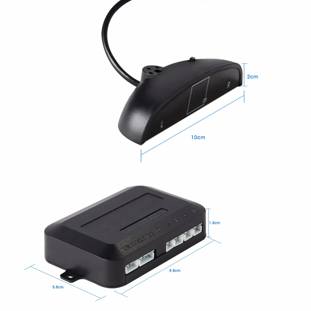Buyee автомобильный парковочный датчик системы реверсивный радар детектор комплект для ЕС номерной знак задний номер рамка 3 датчика s с сигнализацией дисплей