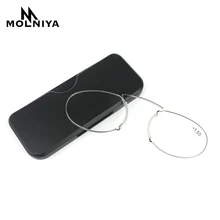 MOLNIYA Овальный зажим для чтения носа очки для мужчин и женщин универсальные очки бумажник портативный рецепт очки