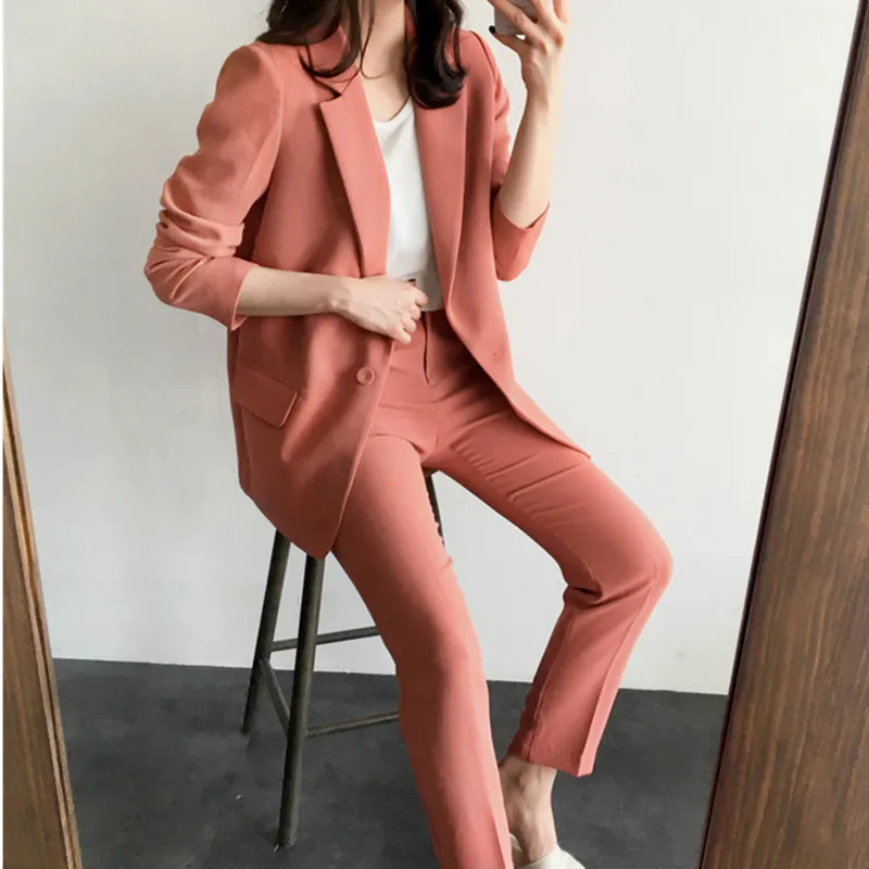 Новинка; сезон весна-осень; Профессиональный брючный костюм с курткой и ...