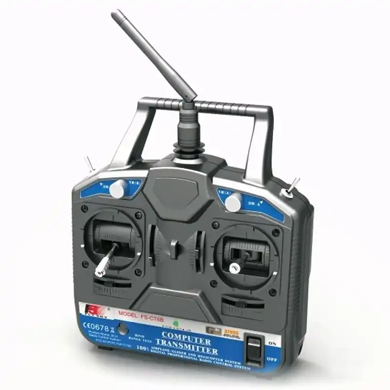 FATJAY FlySky SM600 6 Channel RC Flight Simulator for RC Plane, Helicopter, Drone Training 