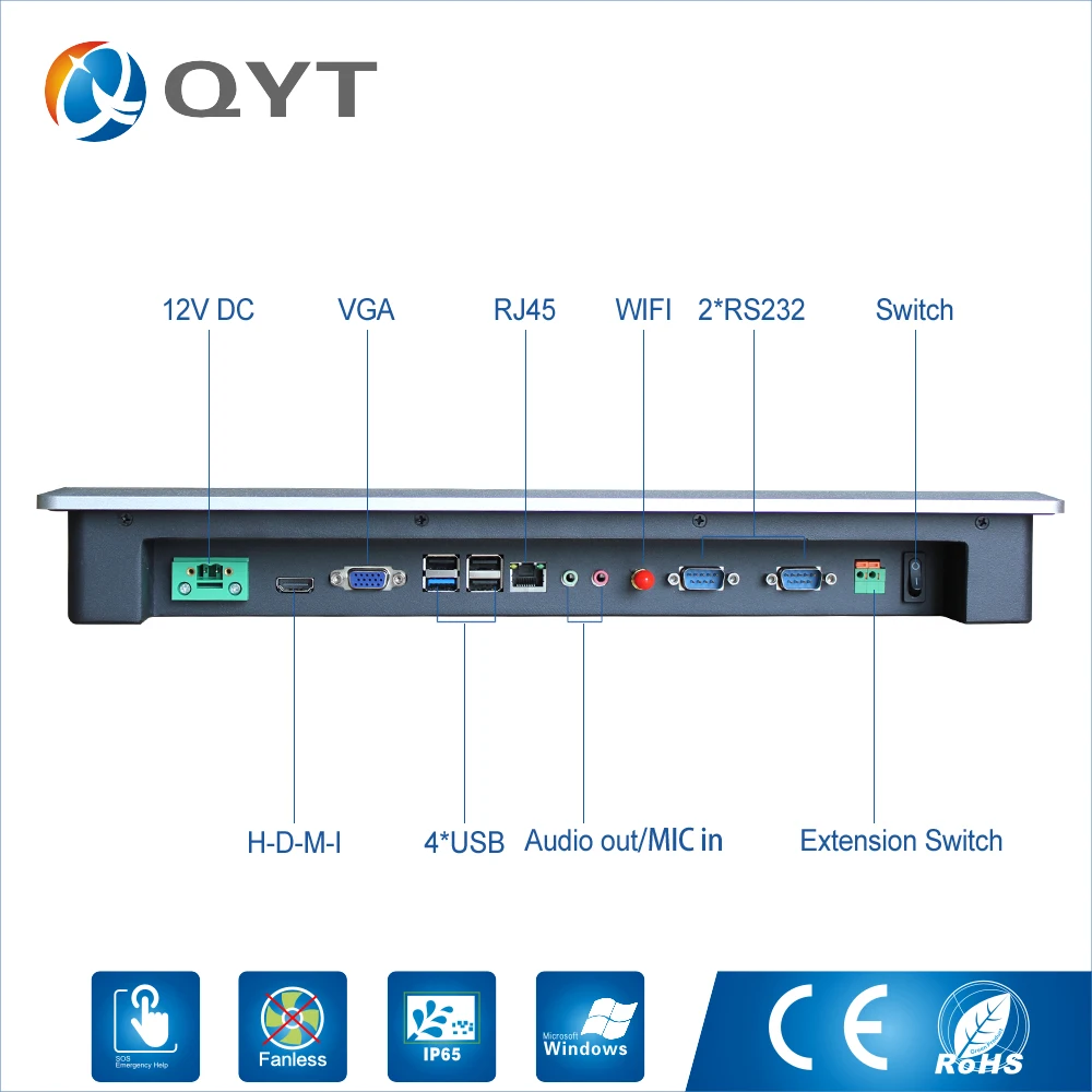 Продукт 18," smart AIO промышленных планшетных ПК, Intel j1900 2,0 ГГц Win7/8/10, Linux/Ubontu системы сенсорный монитор с сенсорным экраном 1920*1080