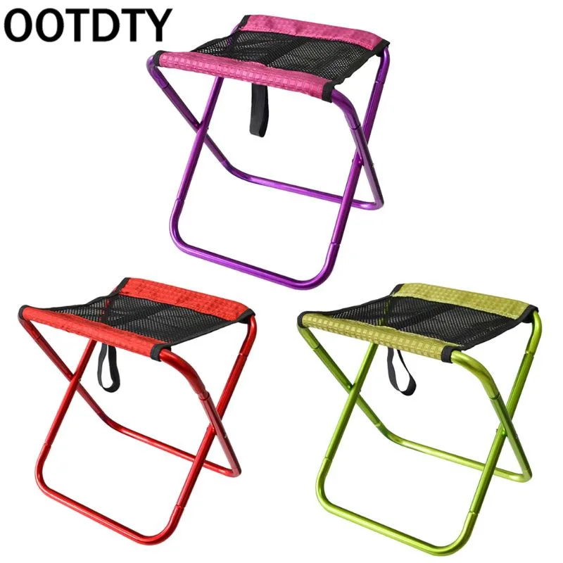 

Outdoor Foldable Fishing Chair Ultra Light Portable Camping Oxford Cloth Aluminum Alloy Picnic Fishing Chair