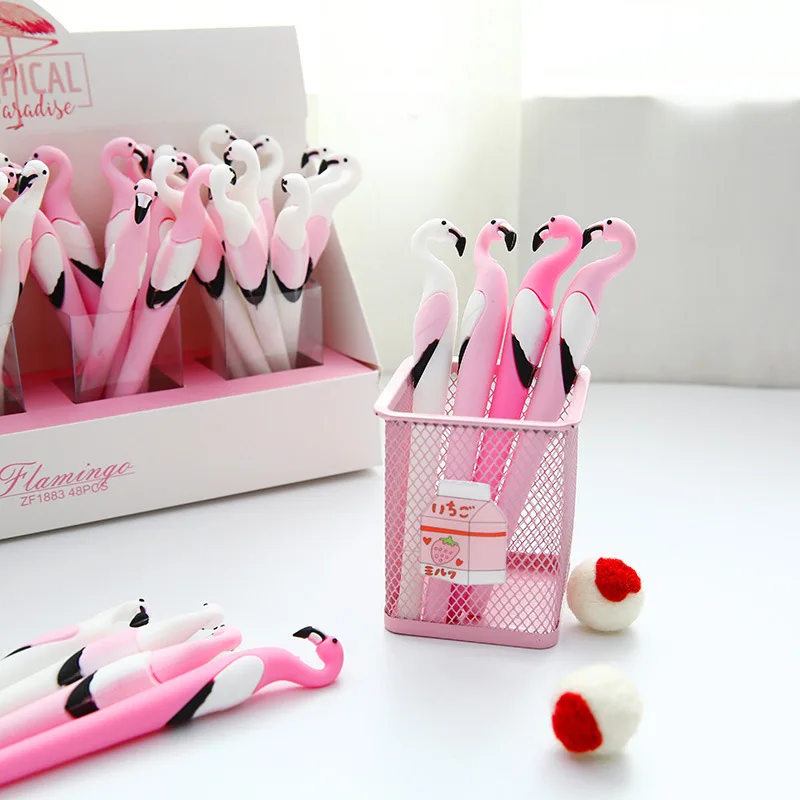 4 шт./компл. гелевая ручка Flamingo caneta Kawaii lapices креативный материал escolar kalem милые