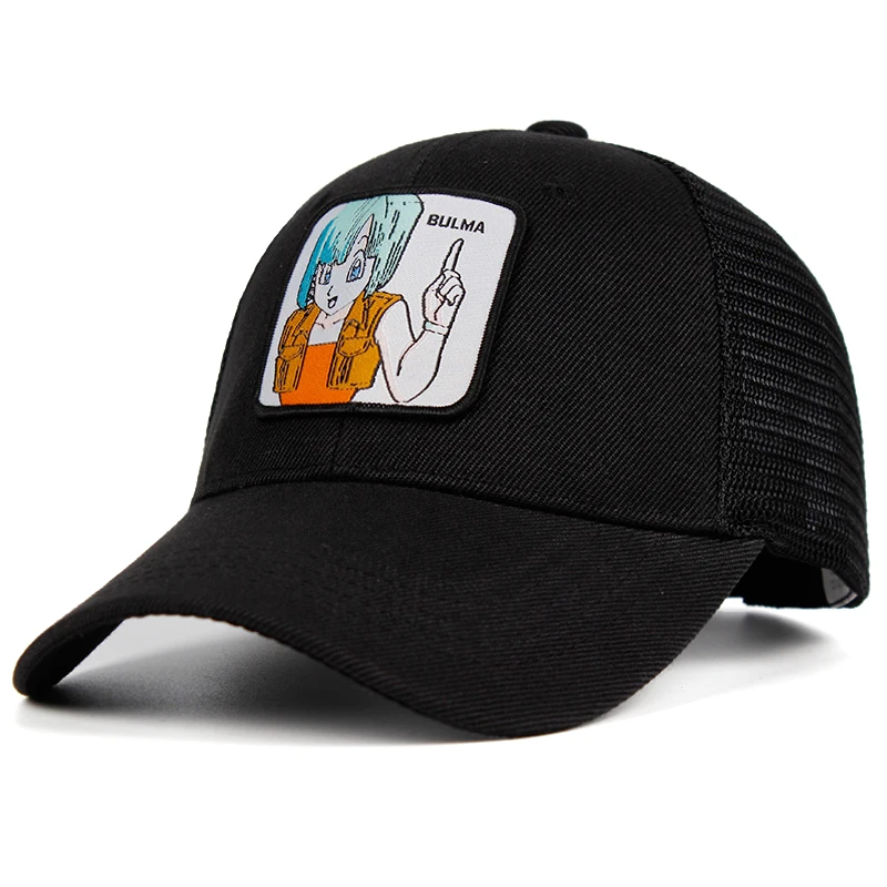 BULMA сетчатая шапка Dragon Ball Z Snapback Гоку хлопок бейсбол кепки для мужчин женщин хип хоп дальнобойщик папа шляпа лето дропшиппинг