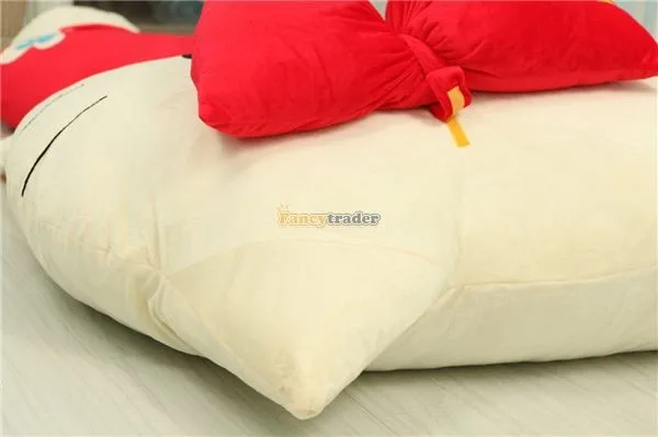 Fancytrader 200cm X 150cm Kawaii Huge Giant Red Hello Kitty Bed