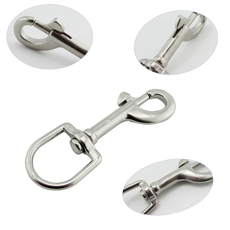 

Pet Dog Leash Rope Buckle Stainless Steel Rotating Spring Buckle Multi-functional Seat Belt Leash Linker Swivel Eye Bolt Snap