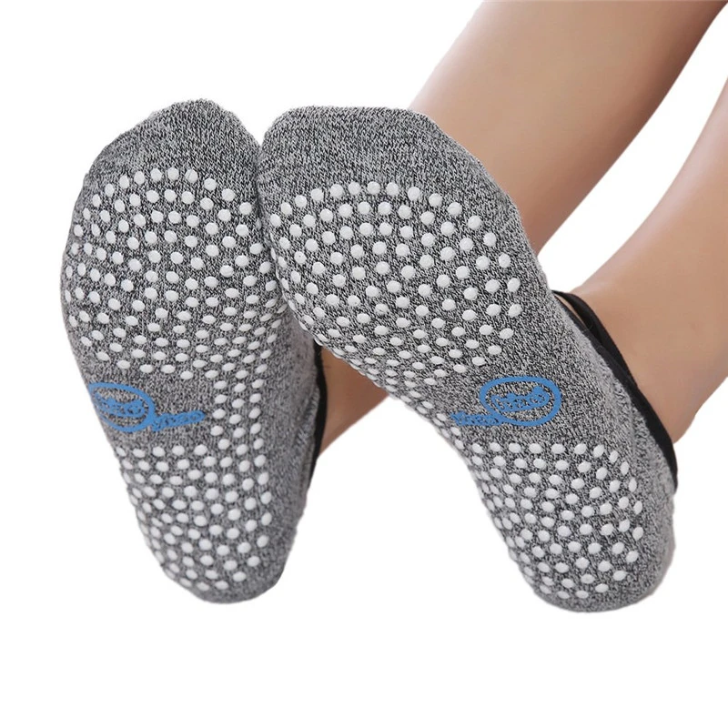 

2 Pair/Lot Women Non Slip Yoga Socks Silicone Anti-skid Dots Quick dry Breathable Low Cut Grips Pilates Ballet Gym Fitness Sock
