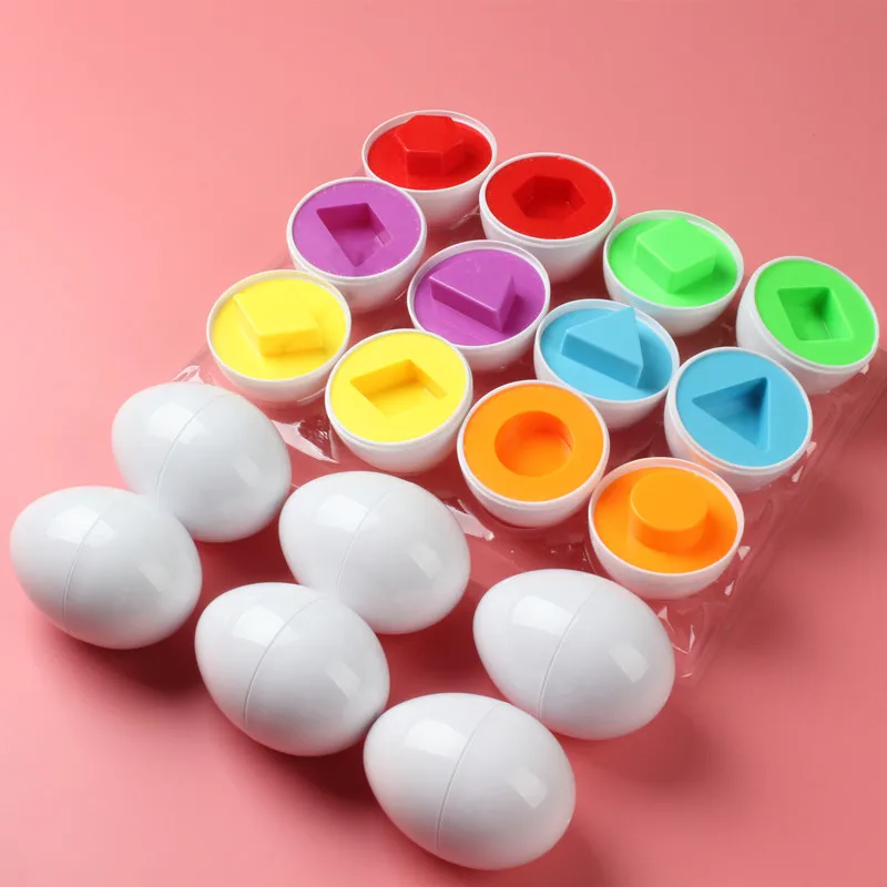 6 unids/set niños forma reconocer a juego Juguetes rompecabezas 3D educativos huevos coloridos Juguetes para bebés Juguetes educativos 6 unids/set niños forma reconocer a juego Juguetes rompecabezas 3D educativos huevos coloridos Juguetes para bebés Juguetes educativos