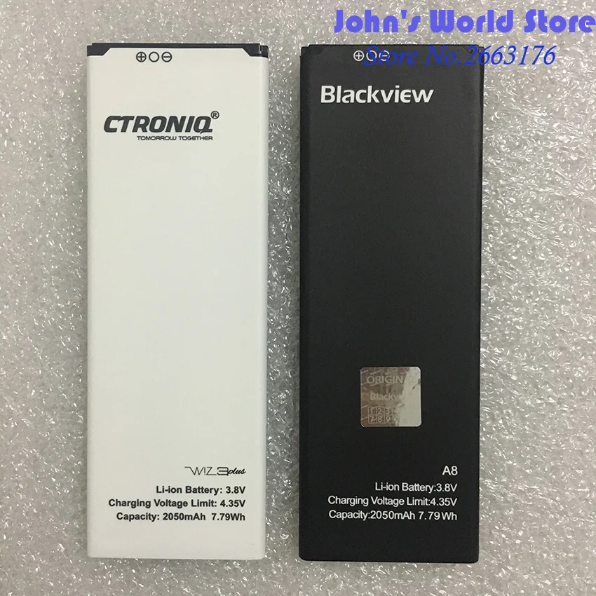 Новинка Blackview A8 запасная батарея 2050mAh литий-ионная запасная батарея для Blackview A8 смартфон