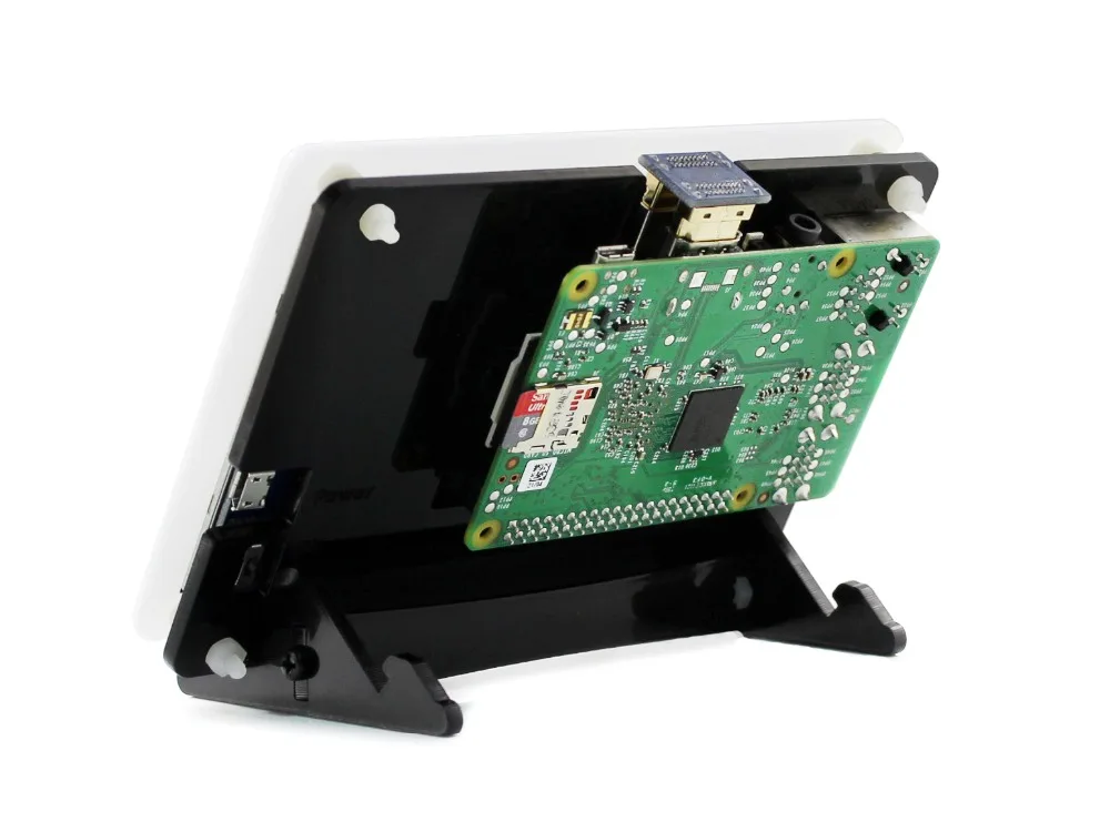 Waveshare RPi 5 дюймовый ЖК Дисплей HDMI с двухцветным чехлом резистивный сенсорный