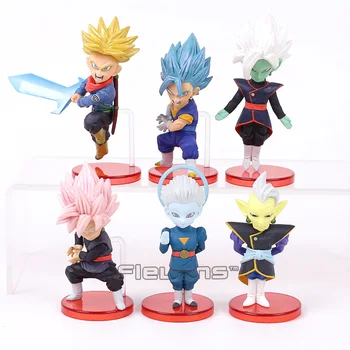 

Dragon Ball Super vol.7 Trunks Vegetto Zamasu Super Saiyan Rose Goku Black Grand Priest PVC Figures Toys 6pcs/set 8~9cm