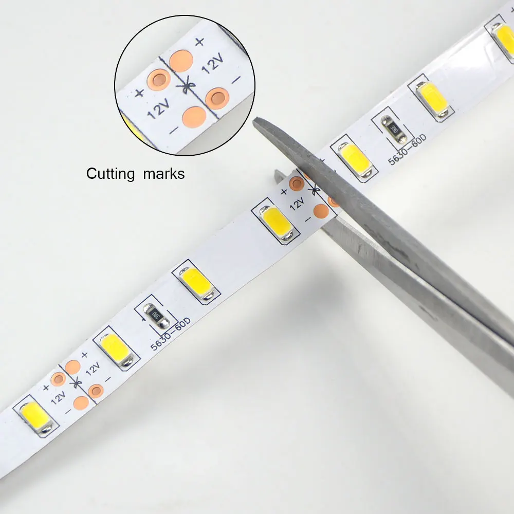 5 м 10 м 15 м 20 25 50 м/SMD 5630 Светодиодные ленты светильник 60 светодиодный/M 12V Декор светодиодный светильник лента светильник ing шнура более яркий 3528 5050 2835 3014