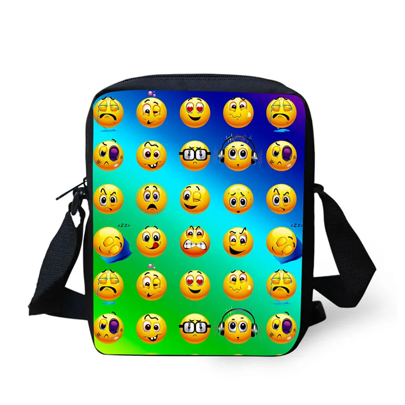 

Cross Body Bag Emoji Printing Messenger Bags for Men Women Hot Brand Small Cross Body Bags for Ladies Mens Travel Bags