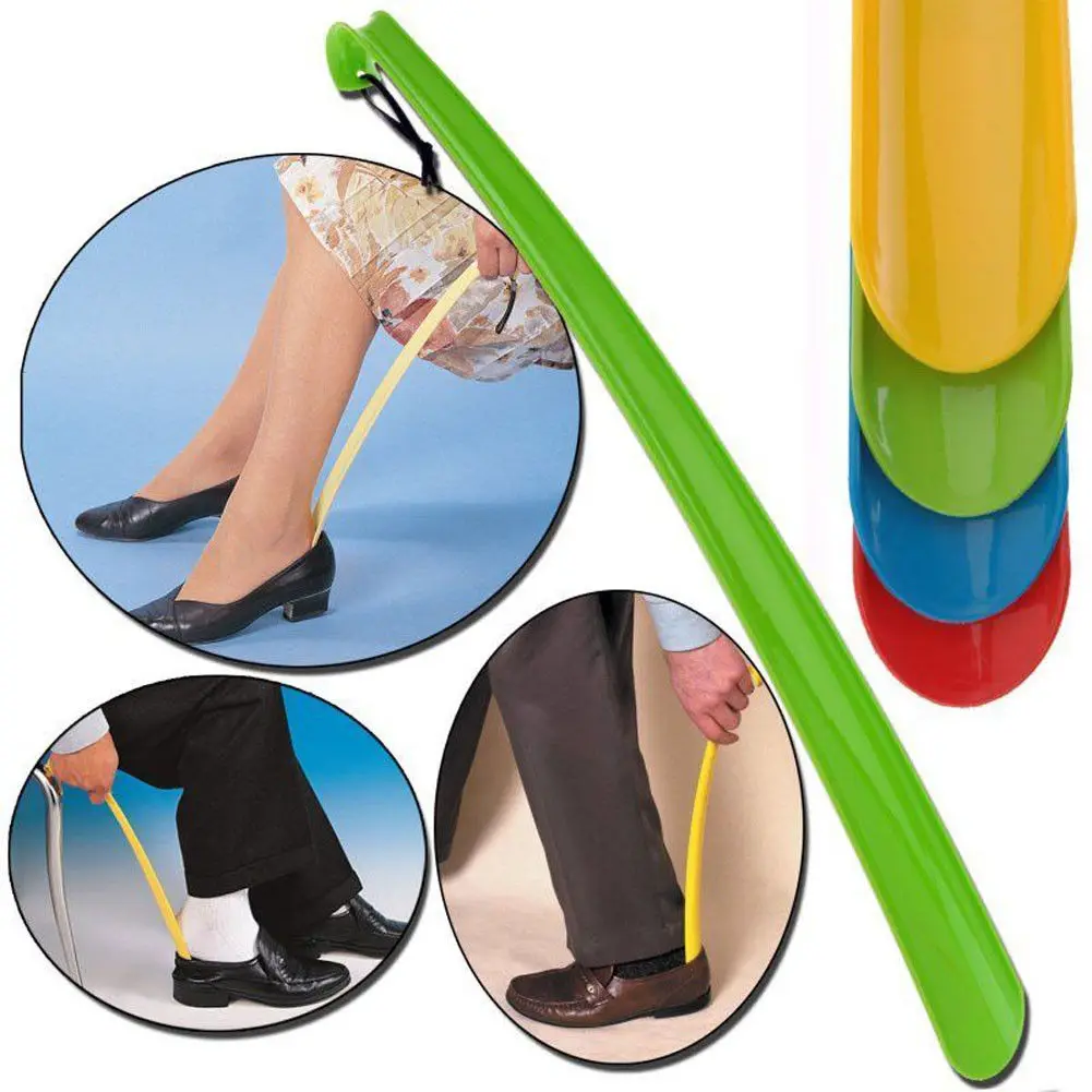 

Random Color 1PCS Extra Long Plastic Shoe Horn Remover Disability Mobility Aid Flexible Stick