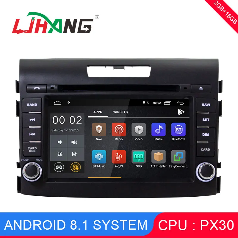

LJHANG 2 din Car Multimedia Player Android 8.1 for Honda CRV CR-V 2012-2015 GPS Navigation Audio Steering Wheel Stereo headunit