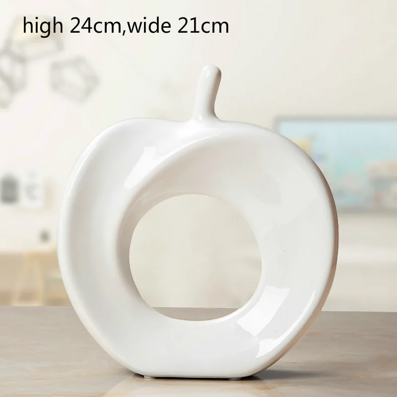 Jingdezhen Ceramic Lucky Ornaments Furnishing Decoration Crafts Office Coffee Accessories Wedding Desktop Pendulum E - Цвет: Черный