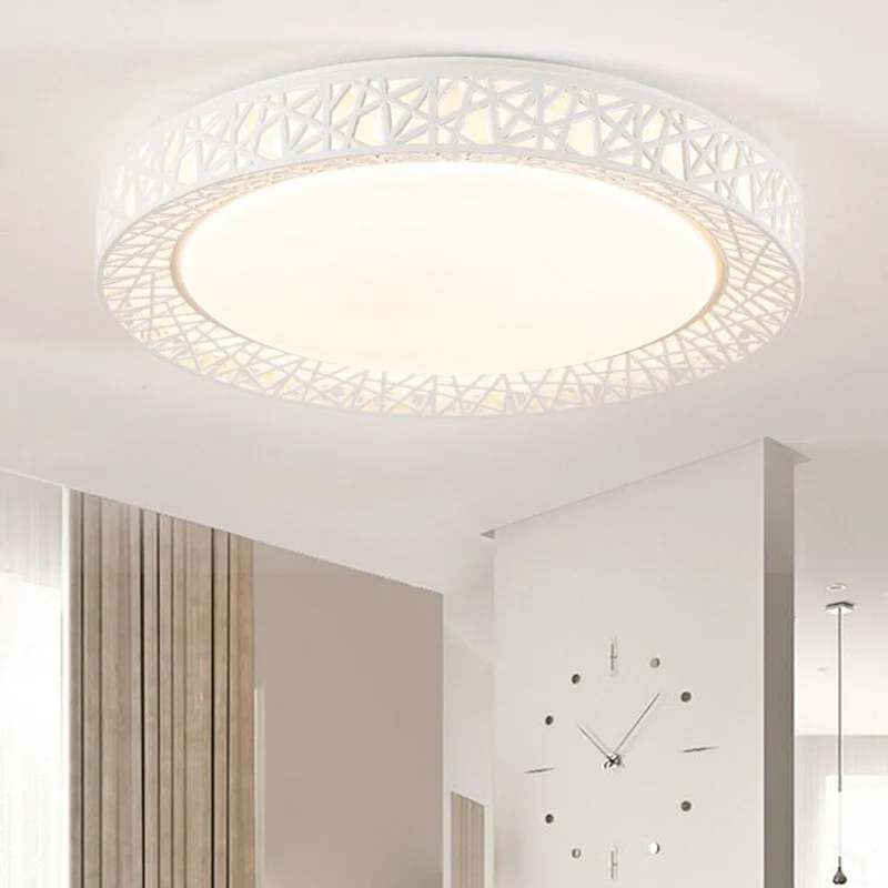 

NEW LED Ceiling Light Bird Nest Round Lamp Modern Fixtures For Living Room Bedroom Kitchen LO88