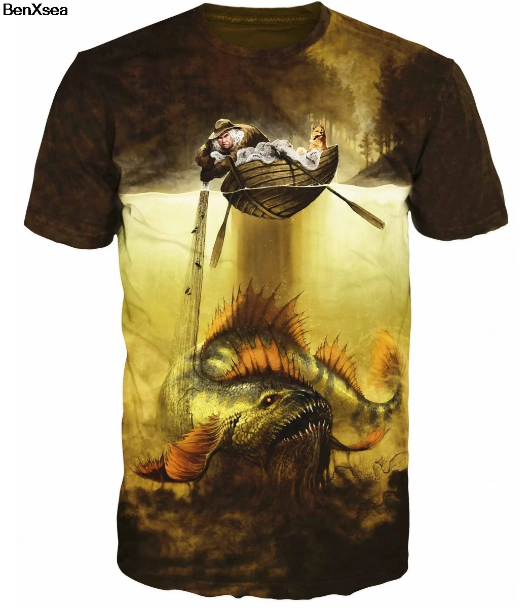 Крутая Мужская футболка с животным принтом для ловли карпа, уникальная модная дизайнерская футболка с животным принтом, футболки - Цвет: Лаванда