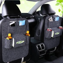 Auto Car Backseat Organizer Car-Styling Holder Felt Covers Versatile Multi-Pocket Seat Wool Felt Storage Container Hanging Box