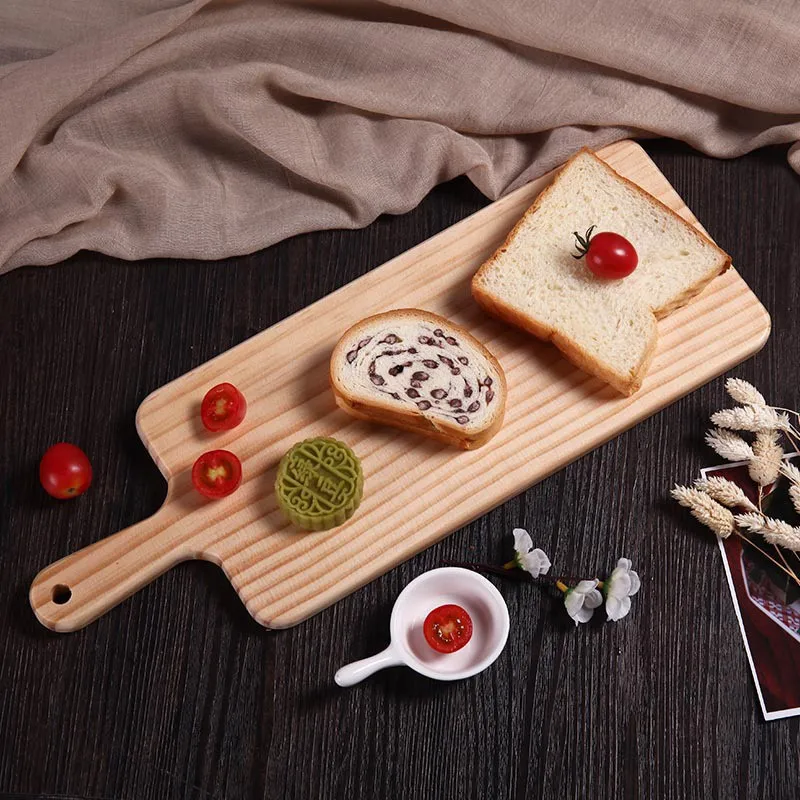 

Wood Chopping Blocks Reusable Rectangle Cutting Board Bread Cheese Sushi And Pizza Tray Wooden Fruit Cutting Board