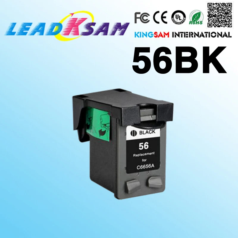 1x black ink cartridge compatible for For hp56 450 5150 5550 5650 9650