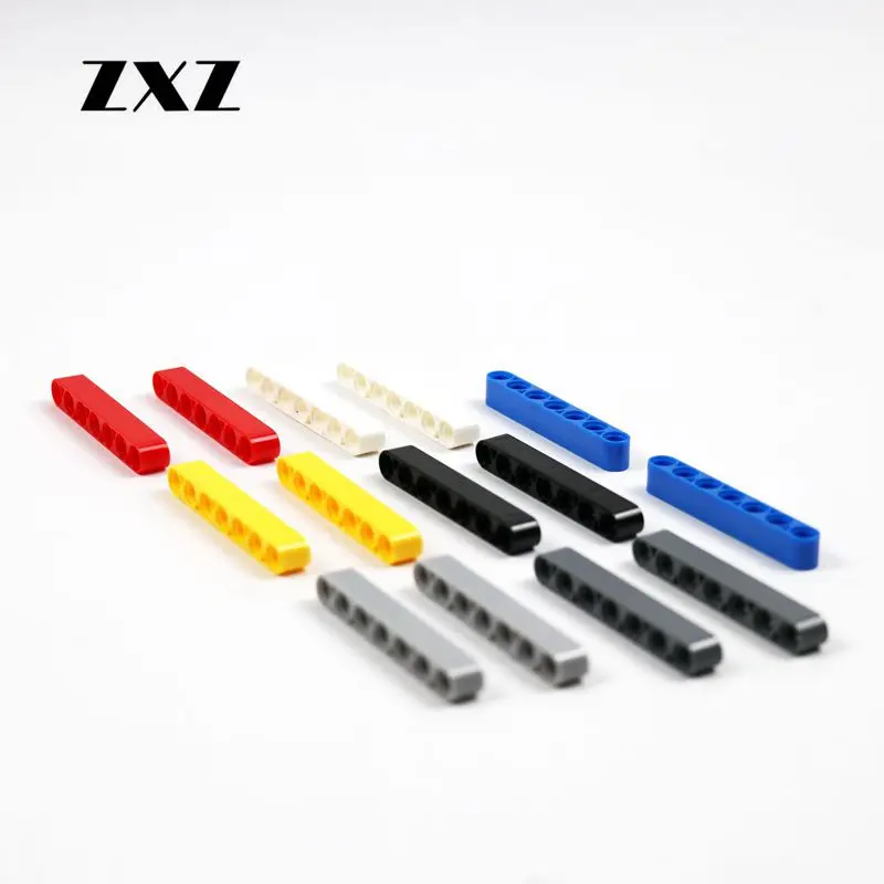 100 шт./лот цветные строительные блоки детали 32524 Technic Beams 1x7 плотные автомобильные