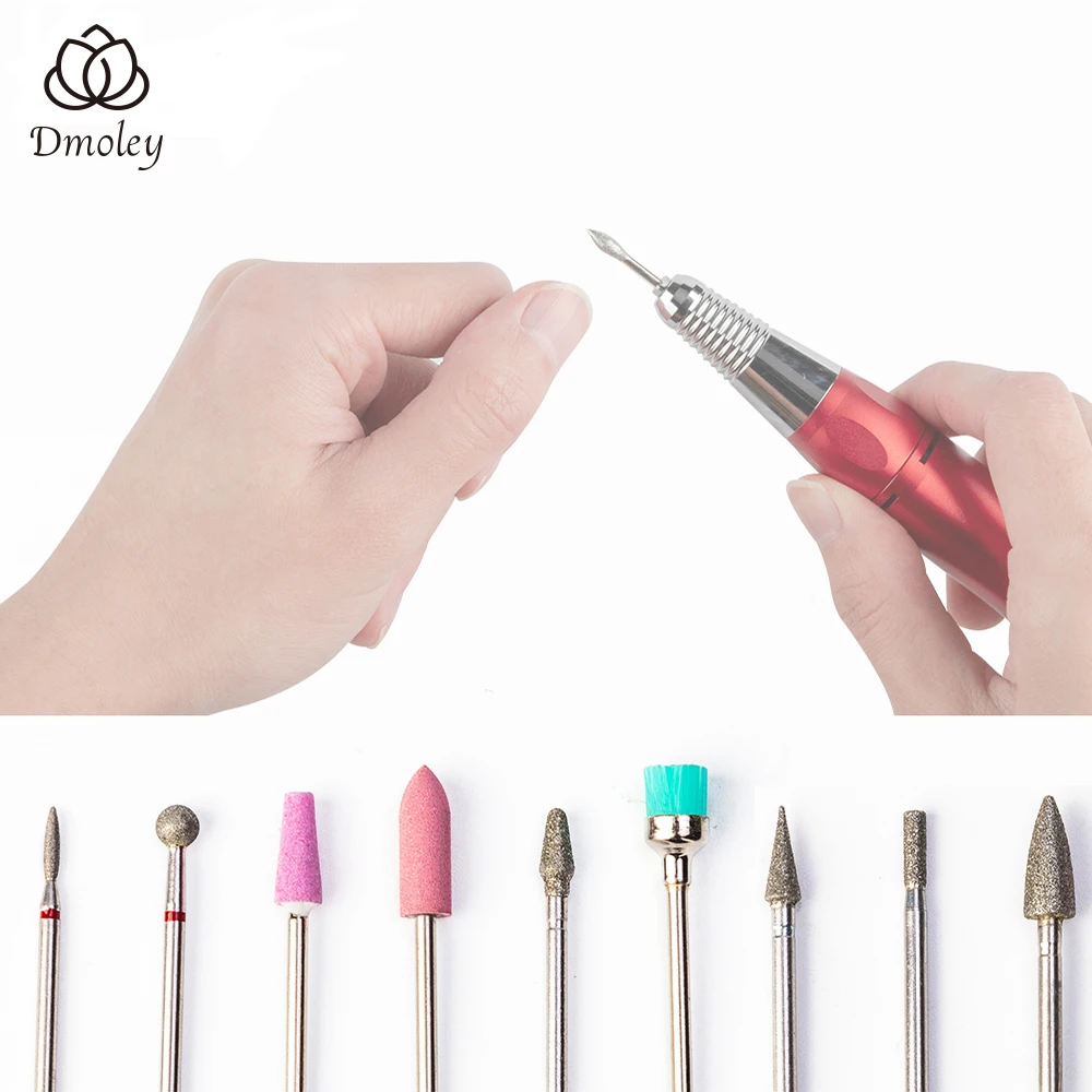 

Dmoley 6pcs/bag Diamond Silicone Nail Drill Bit Set Electric Manicure Machine Drills Accessories Rotary Burr Mills Cutter