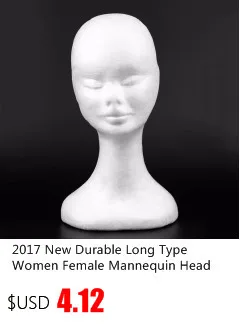 1 шт. голова манекена женский стирофомовый манекен голова манекена пена парик для волос, очков дисплей Прямая