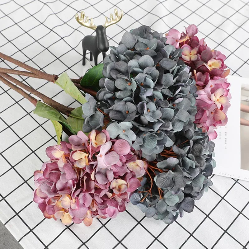 

Artificial Hydrangea Decorative Floral Bouquet for Wedding Party Home Decor