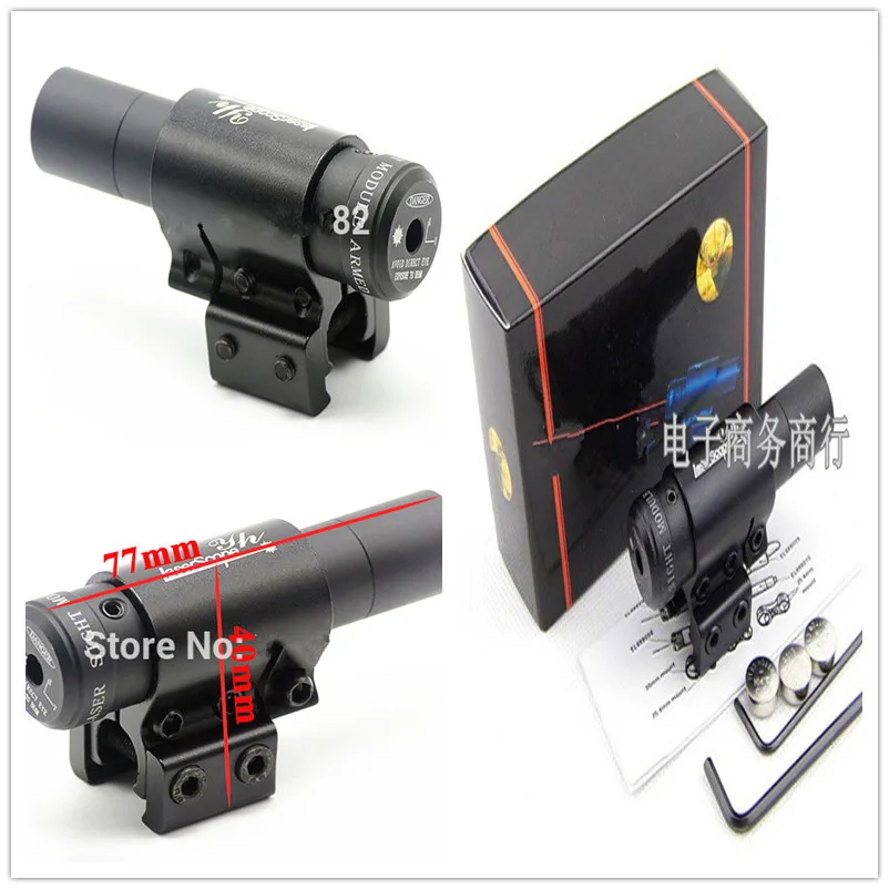 

Hiking Hunting 5mw Mini Tactical Pistol Gun Sight Riflescope with Scope Mounts for Rifle Weaver 11mm/20mm Rails