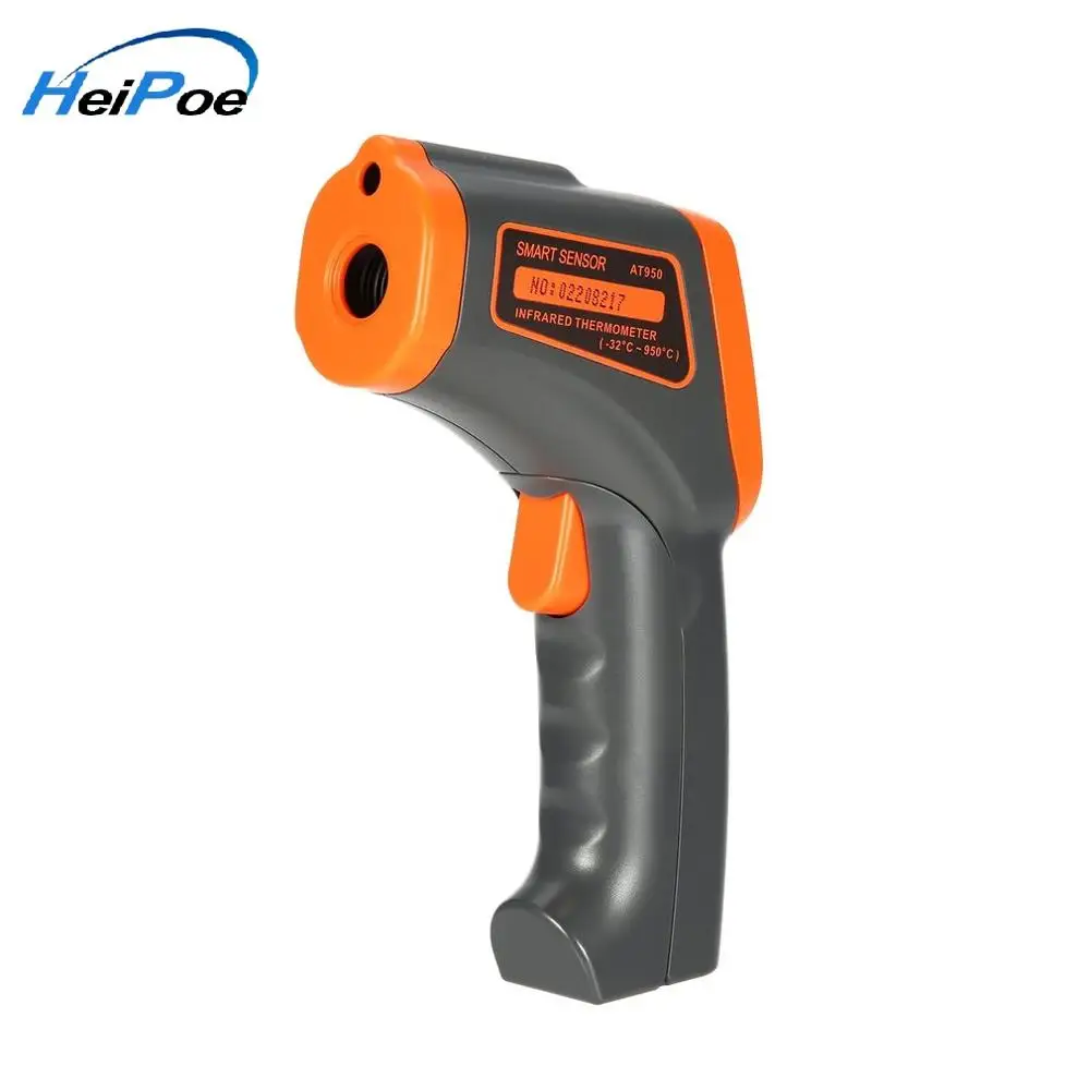 AT950 Digital Infrared Thermometer -32~950 C Non-Contact laser IR Temperature Gun Pyrometer teste Aquarium Emissivity Adjustable