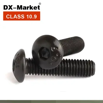 

m12 button head cap screw , ISO7380 half round head bolt , hex socket buttom head cap screw , grade 10.9 bolt 20mm-100mm ,A002