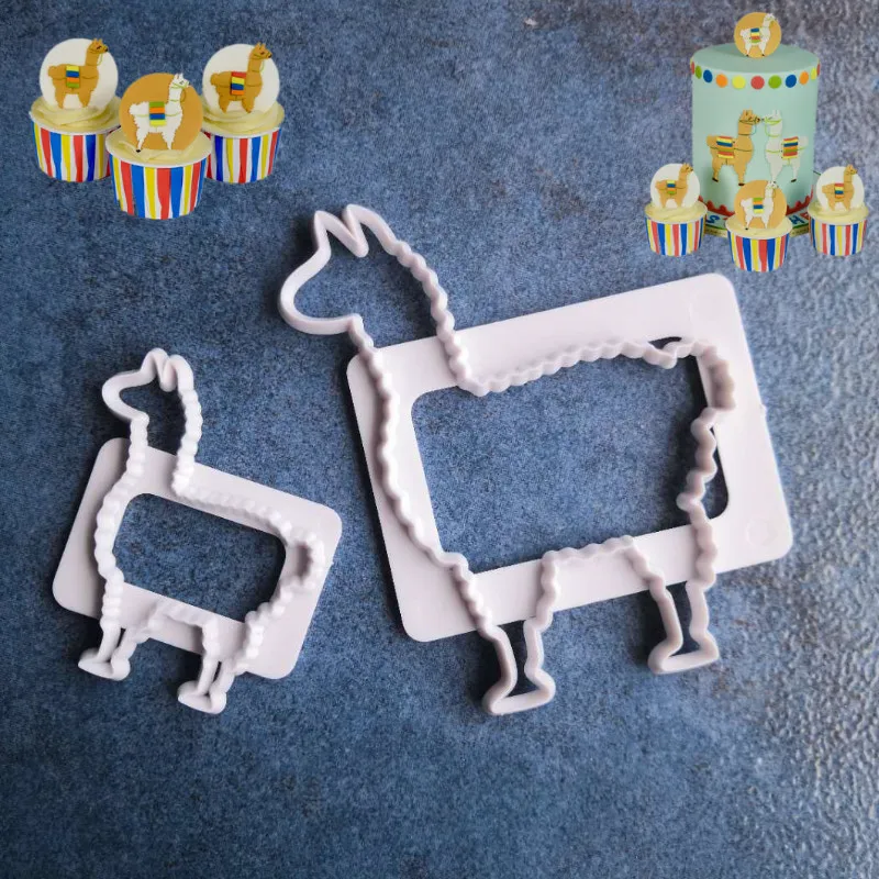 Aliexpress.com : Buy 2pcs/set Alpaca Fondant molds cutters embosser ...