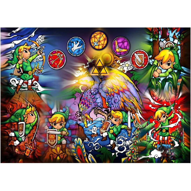 5D Diamond Painting Legend of Zelda Full Square Drill Resin Rhinestones