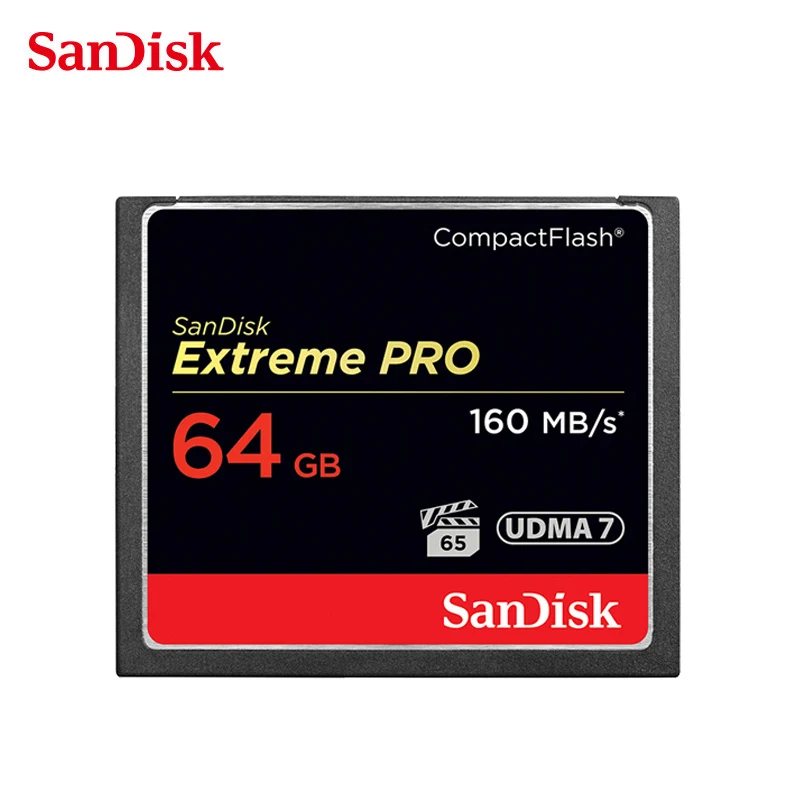 SanDisk Extreme PRO CF карта 32 Гб 64 128 компактный адаптер для флэш карт 160 м/с Высокое