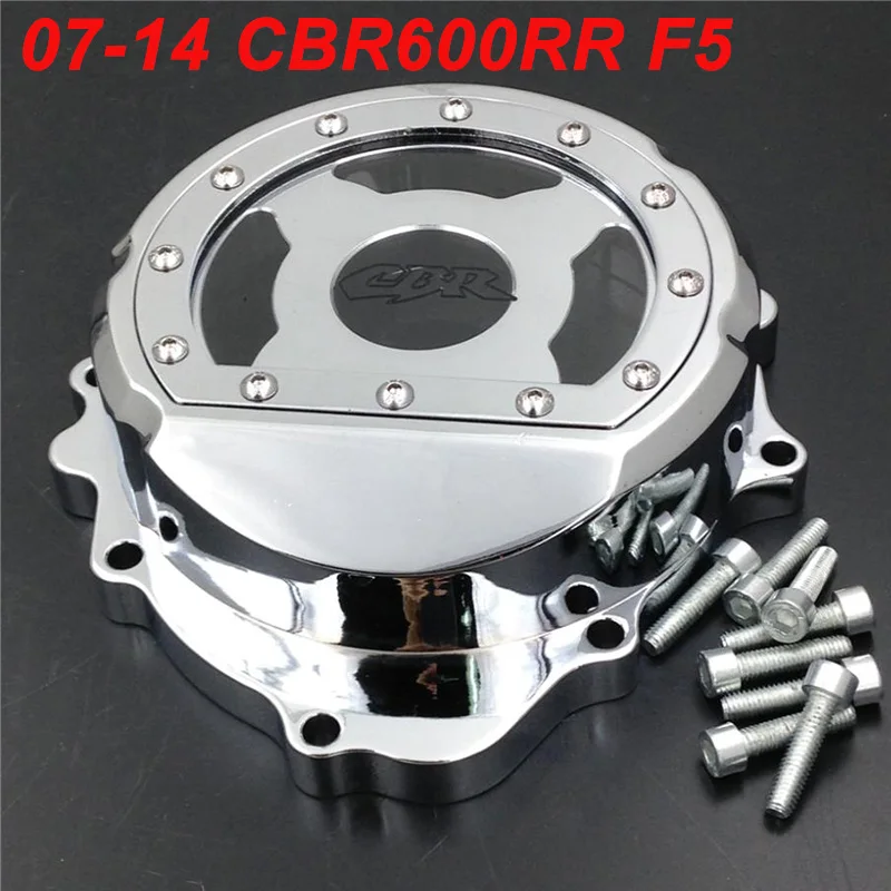 

For 2007-2014 Honda CBR600RR CBR 600RR F5 Engine Stator Crank Case Cover Engine Guard Protection Side Shield Protector CHROME