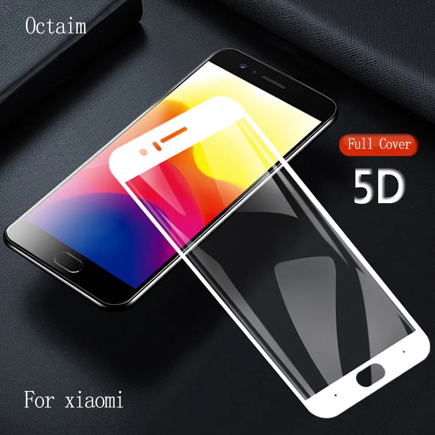 5D изогнутое закаленное стекло для Xiaomi Mi6 Mi8 SE Mi 5X 6X A1 A2 защитная пленка на весь