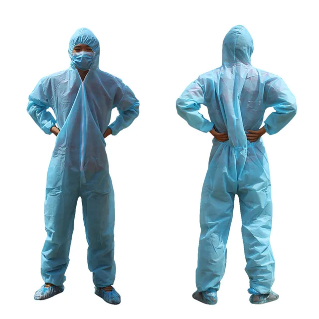 1 Set Protective Suit Disposable Farm Simple Work Clothes Dust proof