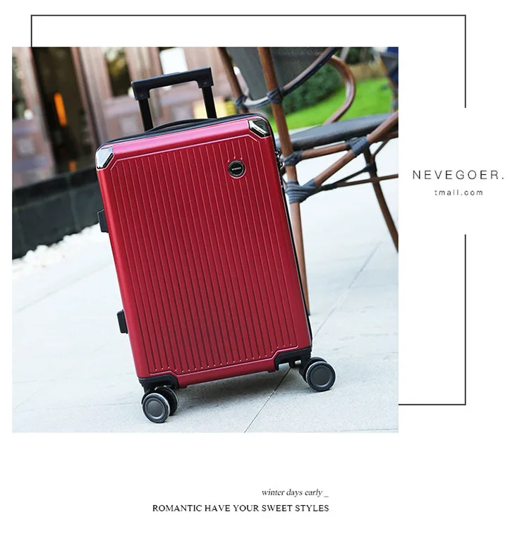 Travel Luggage Trolley Alloy Business Rolling Airplane Luggage Explosion Proof Zipper Suitcase Spinner Wheels Trunk (15)