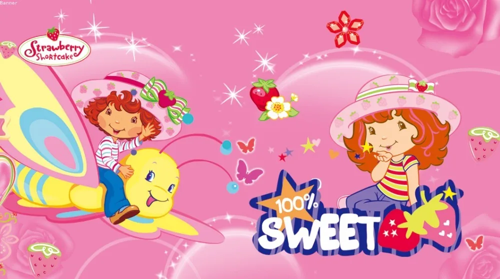 

7x5FT Berry Forest Princess Sweet Strawberry Shortcake Custom Photo Background Studio Props Backdrops Vinyl
